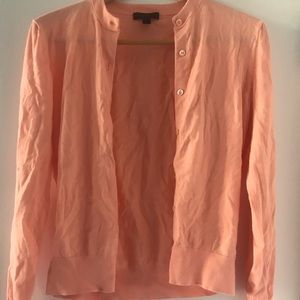 Peach J-Crew Cardigan
